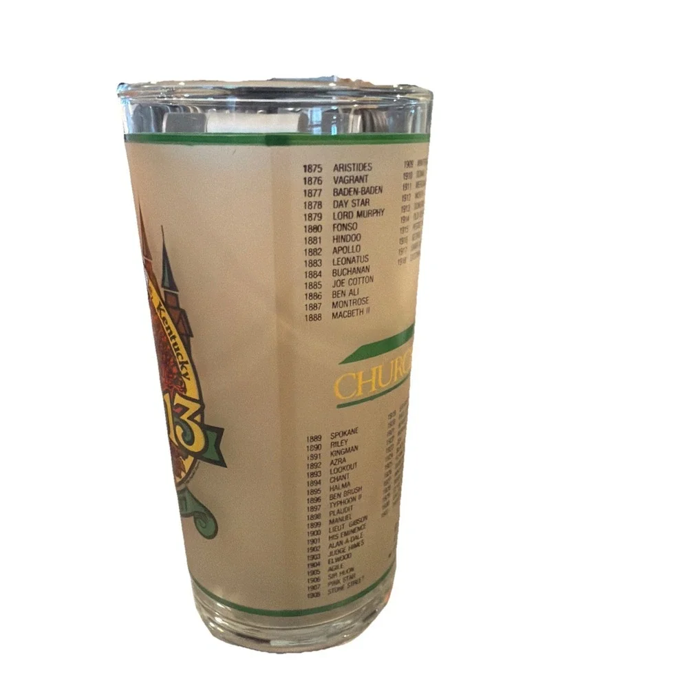 1987 12 oz Mint Julep Glass‎ 113th Kentucky Derby, Churchill Downs Vintage